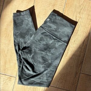 lululemon athletica Black Camo Leggings